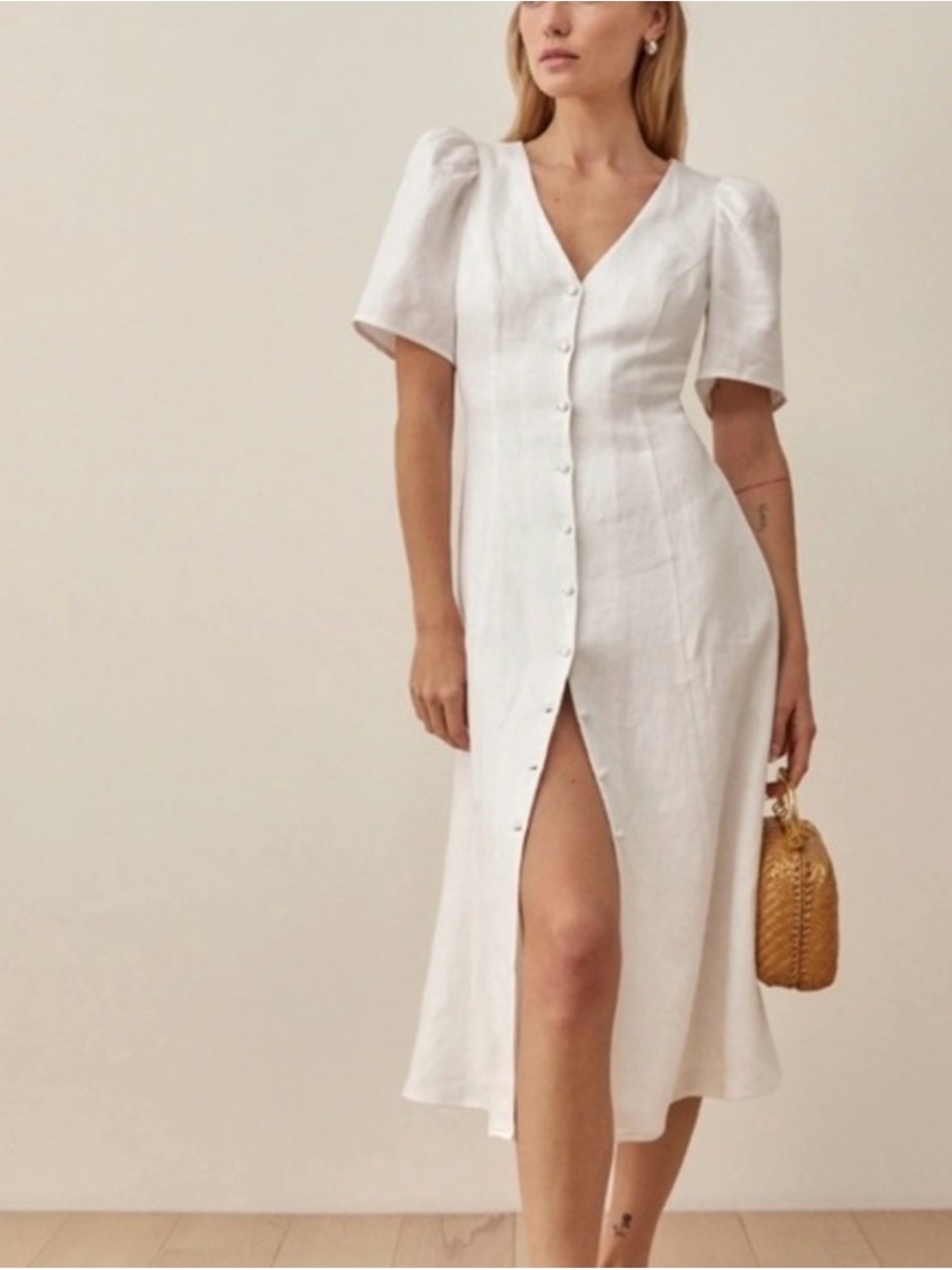 Reformation Newbury Linen Dress
